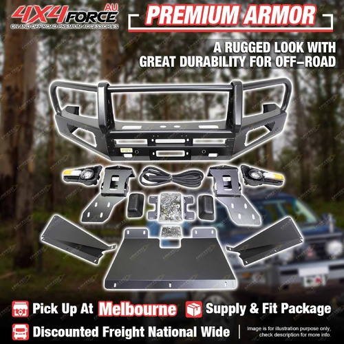 4X4FORCE Premium Armor Bumper Bullbar with 3 Loop for Nissan Patrol Y62 MEL