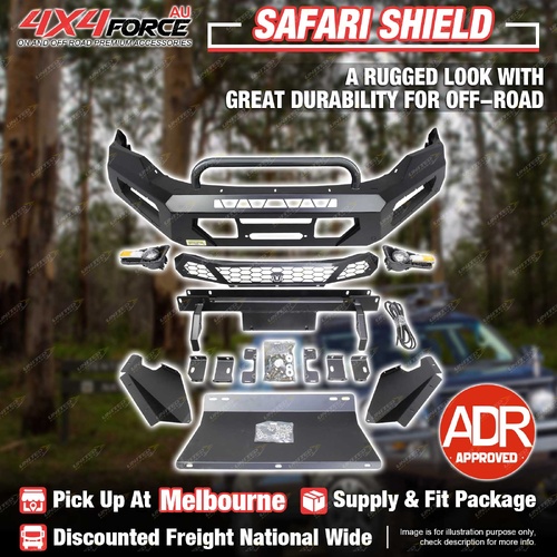4X4FORCE Safari Shield U Loop Bumper Bull Bar for Isuzu D-max 21-23 MEL