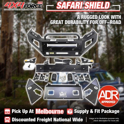 4X4FORCE Safari Shield U Loop Bumper Bull Bar for Mitsubishi Triton MR 19-20 MEL