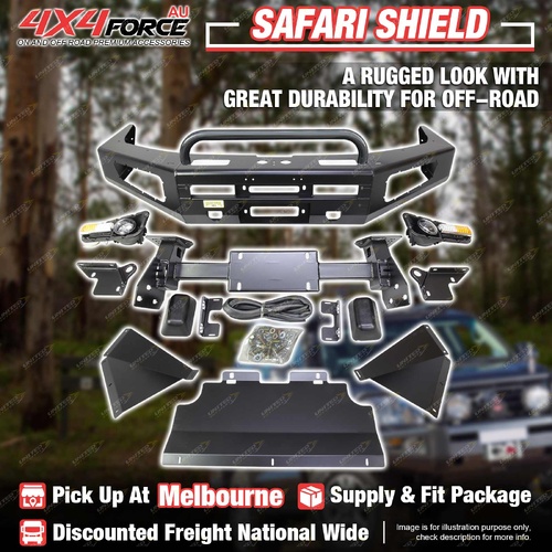 Safari Shield U Loop Bumper Bull Bar for Toyota Landcruiser Prado 150 MEL