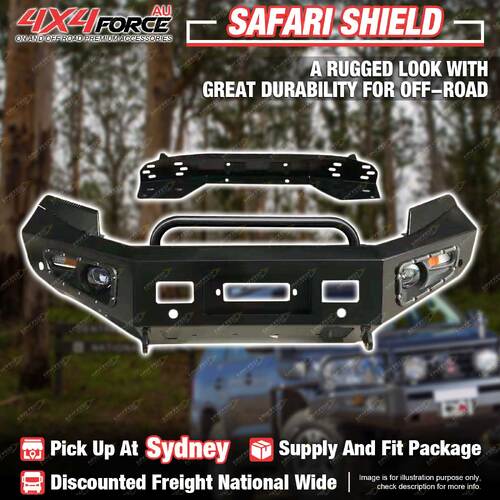 Safari Shield Front Bull Bar U Loop Bumper Bar for Ford Ranger PX T7 SYD Stock