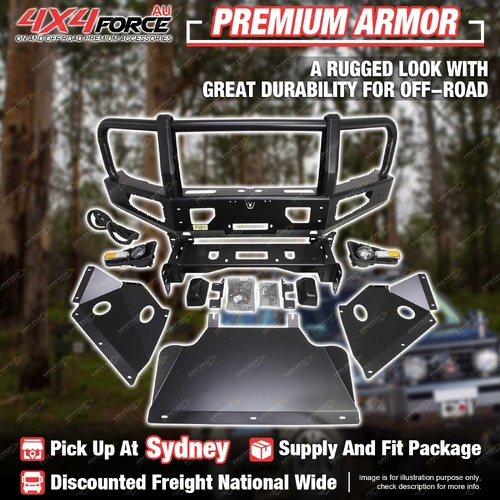 Premium Armor Front Bull Bar 3 Loop Bumper Bar for GWM Great Wall Cannon Alpha SYD