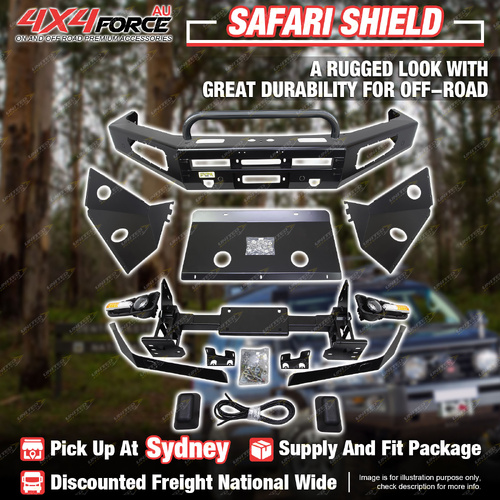 Safari Shield U Loop Bumper Bull Bar for Toyota Landcruiser 200 Series 08-15 SYD