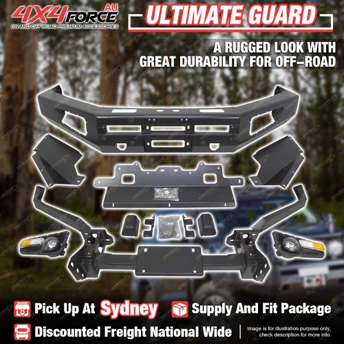 Ultimate Guard No Loop Bumper Bull Bar for Toyota Landcruiser 200 16-21 SYD