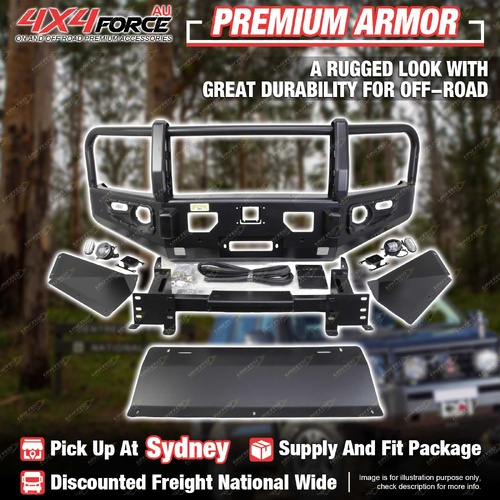 4X4FORCE Premium Armor Bumper Bullbar with 3 Loop for Mitsubishi Triton MV SYD