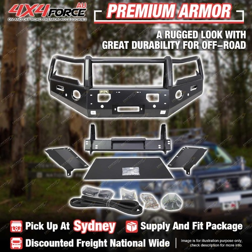 Premium Armor Bumper Bullbar with Skid Plate 3 Loop for Mazda BT50 20-24 SYD