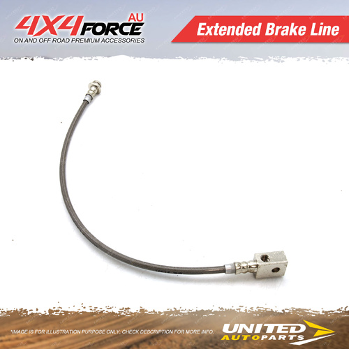 Rear 100mm Extended Brake Hose for Nissan Patrol GQ GU Cab LWB Coil Sus non ABS