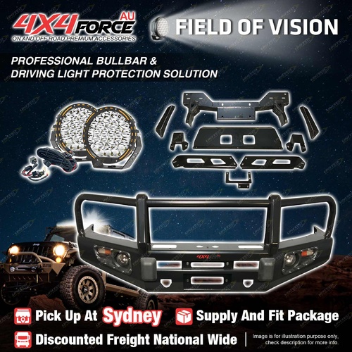 Armor Bumper Bullbar LOOP Skid Plate Drive light for Ford Ranger PX T7 SYD Stock