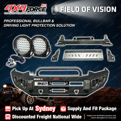 Safari Shield Bullbar U LOOP Guard Plate Light for Isuzu D-Max 12-16 SYD Stock