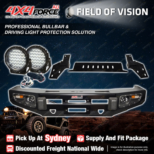 Ultimate Guard Bullbar No Loop Skid Plate Light for Isuzu D-Max 17-19 SYD Stock