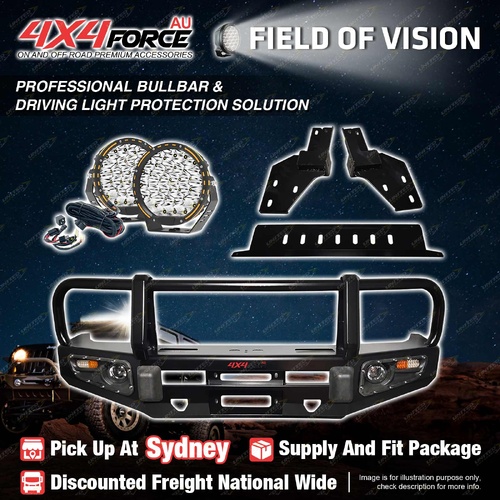 Armor Bumper Bullbar Skid Plate & LOOP light for Isuzu D-Max 17-19 SYD Stock