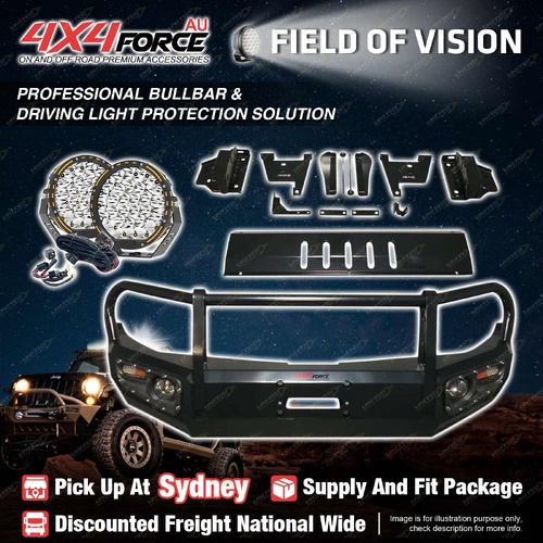 Armor Bullbar Skid Plate LOOP light for Mitsubishi Triton MQ 2015+ SYD Stock