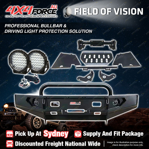 Safari Shield Bumper Bullbar Guard Plate light for Toyota Hilux Vigo SYD Stock