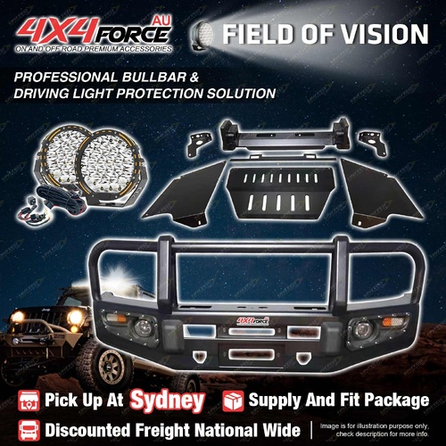 Armor Bullbar 3 LOOP Guard Plate light for Toyota Hilux Vigo 05-11 SYD Stock
