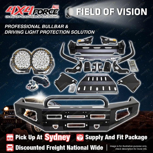 Safari Shield Bullbar U LOOP Guard Plate Light for Toyota Hilux Vigo SYD Stock