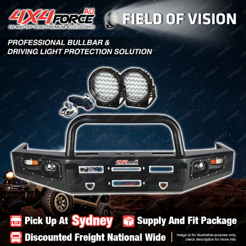 Safari Shield Bullbar U LOOP Light for Toyota Landcruiser 79 Dual 07-16 SYD