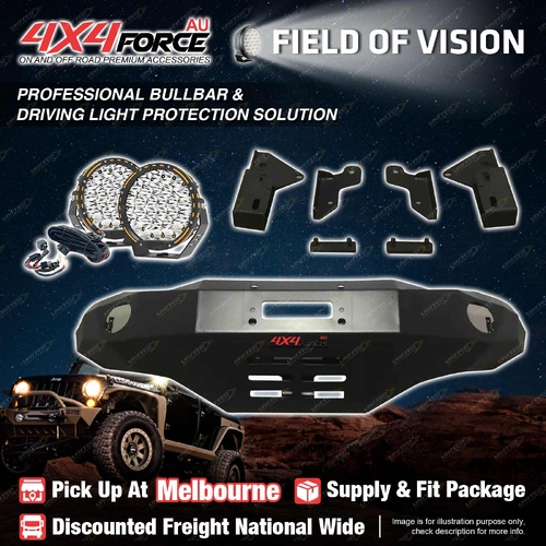 Ultimate Guard Bullbar No Loop Skid Plate Light for Ford Ranger PX T7 MEL