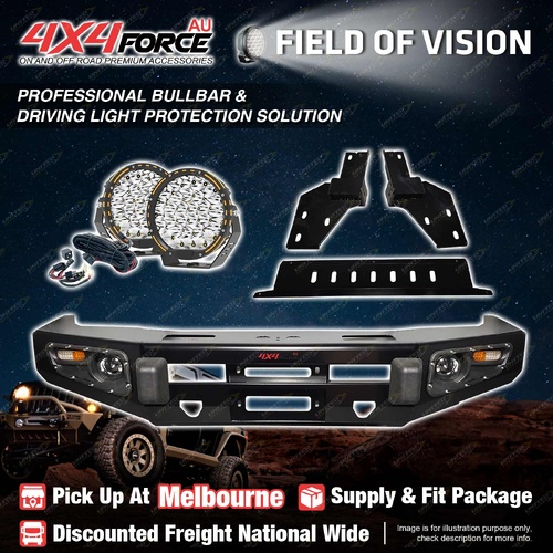 Ultimate Guard Bullbar No Loop Skid Plate Light for Isuzu D-Max 17-19 MEL Stock