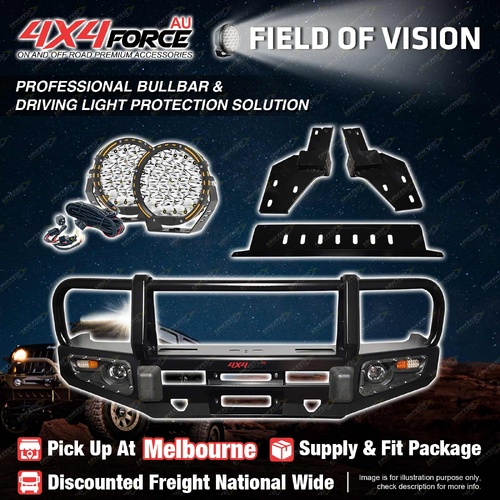 Armor Bumper Bullbar Skid Plate LOOP Drive light for Isuzu D-Max 17-19 MEL Stock