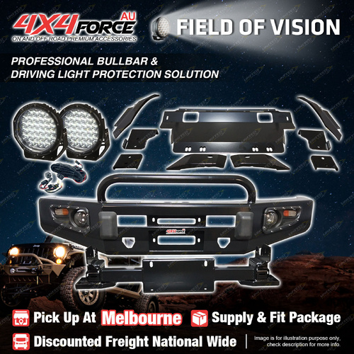 Safari Shield Bullbar U LOOP Guard Plate Light for Toyota Hilux Revo MEL Stock