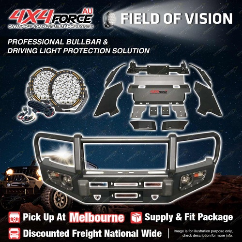 Armor Bullbar Skid Plate LOOP light for Toyota Hilux Revo 2015-18 MEL Stock