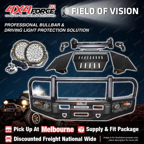 Armor Bullbar 3 LOOP Guard Plate light for Toyota Hilux Vigo 05-11 MEL Stock