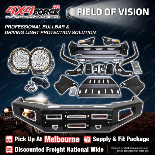 MEL Stock Ultimate Guard Bullbar Skid Plate light for Toyota Hilux Vigo 12-15