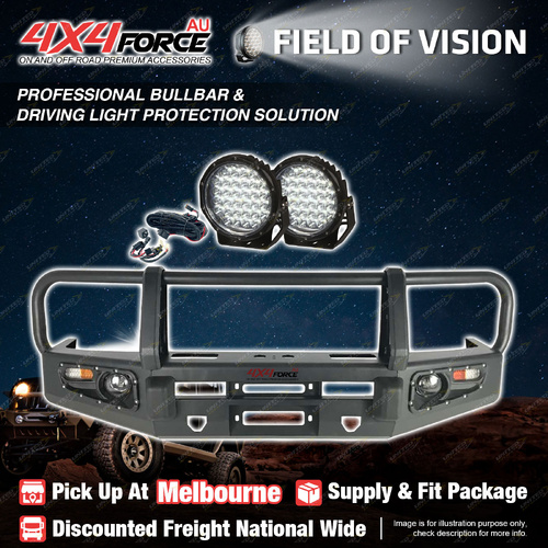 Armor Bullbar 3 LOOP Drive light for Toyota Landcruiser 79 Dual Cab 07-2016 MEL