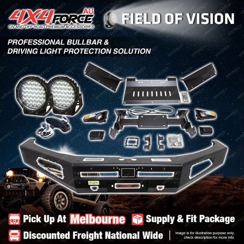 Ultimate Guard No Loop Bumper Bullbar Drive Lights for GWM Cannon 20+ MEL Stock