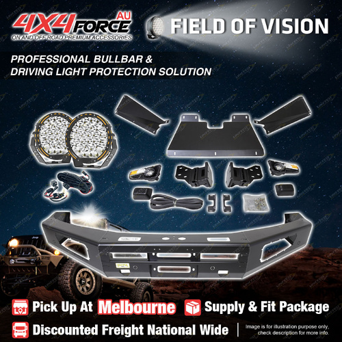 Ultimate Guard No Loop Bullbar Lights for Nissan Patrol Y62 Series 1-4 10-19 MEL