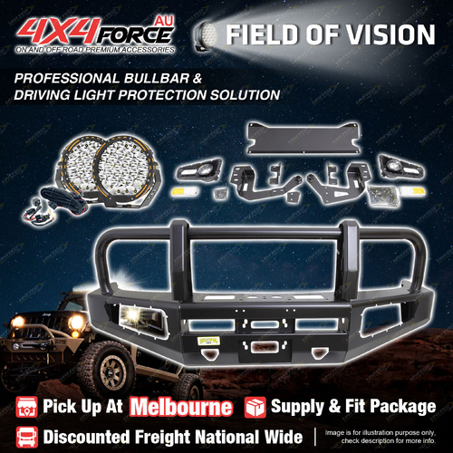 Premium Armor 3 Loop Bullbar Drive Lights for Suzuki Jimny 2008-2018 MEL Stock