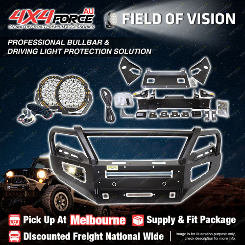 Premium Armor 3 Loop Bullbar Drive Light for Mitsubishi Pajero Sport 2019-On MEL
