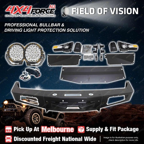 Ultimate Guard No Loop Bumper Bullbar Lights for Toyota Landcruiser 80 MEL