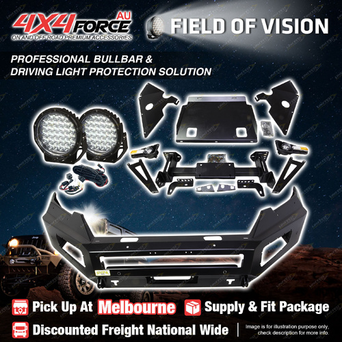 Ultimate Guard No Loop Bumper Bullbar Lights for Toyota Prado 150 17-23 MEL