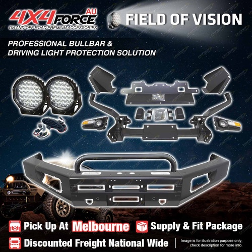 Safari Shield U Loop Bullbar Lights for Toyota Landcruiser 200 16-21 MEL