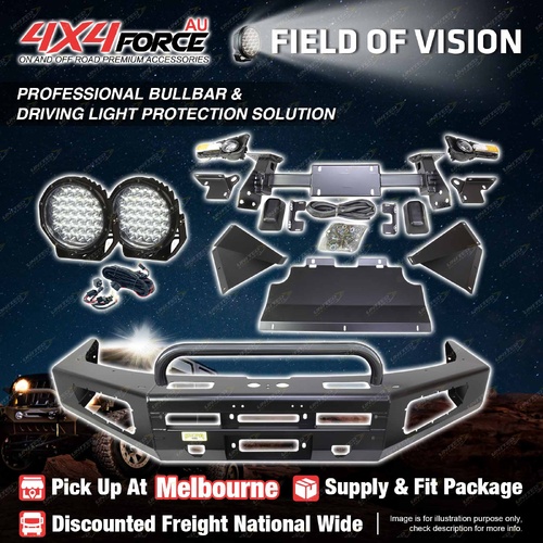 Safari Shield U Loop Bumper Bullbar Lights for Toyota Landcruiser Prado 150 MEL
