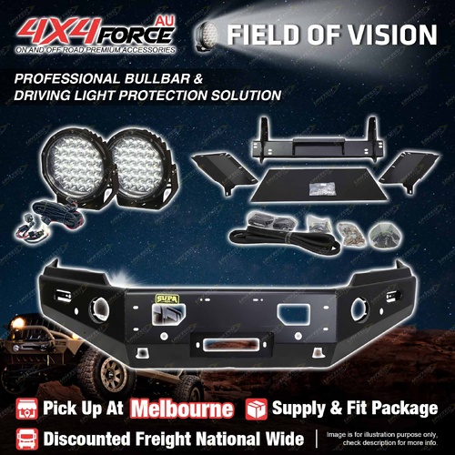 4X4FORCE Ultimate Guard No Loop Bumper Bullbar Lights for Mazda BT-50 20-25 MEL