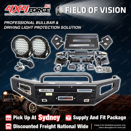 Safari Shield U Loop Bumper Bullbar Lights for Nissan Navara D40 Spain 11-On SYD