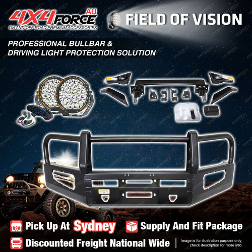 Premium Armor 3 Loop Bullbar Drive Light for Mitsubishi Pajero V97 2006-2016 SYD