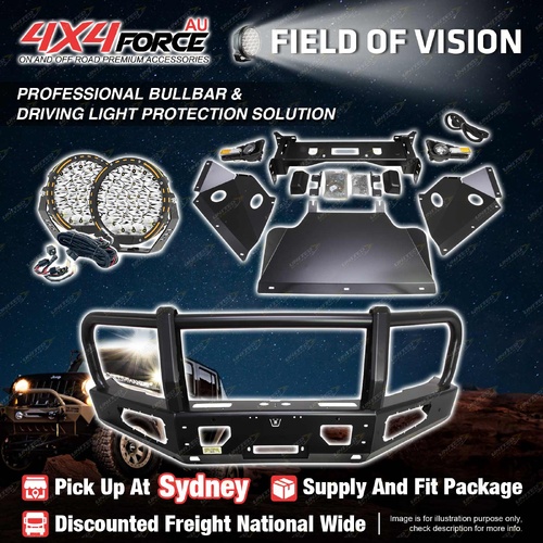 Premium Armor 3 Loop Bumper Bullbar Drive Lights for GWM Great Wall Cannon Alpha SYD