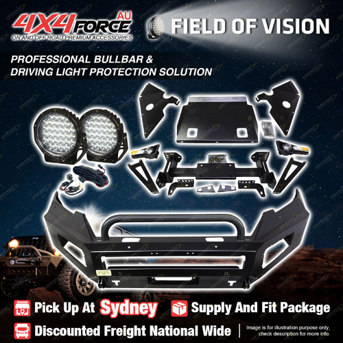 Safari Shield U Loop Bumper Bullbar Light for Toyota Prado 150 17-23 SYD