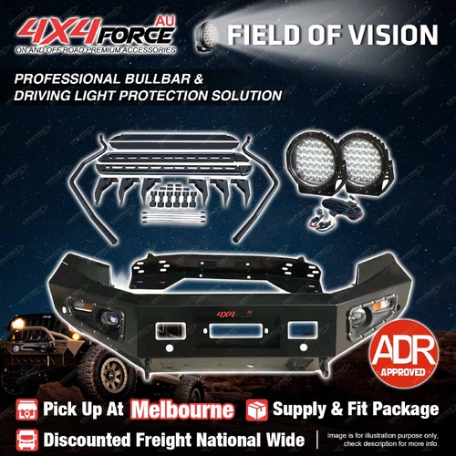 Ultimate Guard No Loop Bumper Bullbar Lights Side Steps for Ford Ranger PX MEL