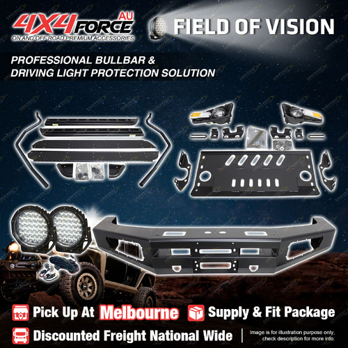 Ultimate Guard Bullbar Light Side Steps for Toyota Landcruiser 79 Single Cab MEL