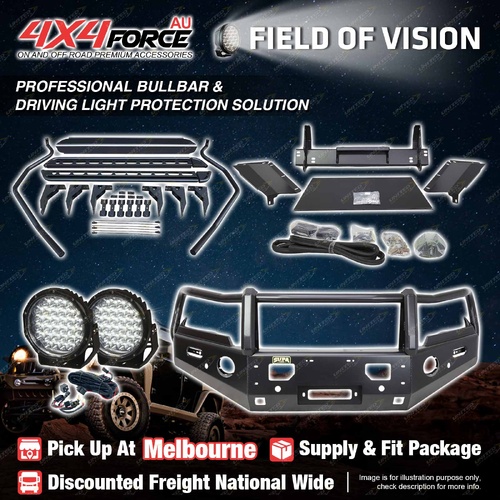 Armor Bullbar 3 Loop Guard Plate lights Side Steps for Mazda BT50 20-25 MEL