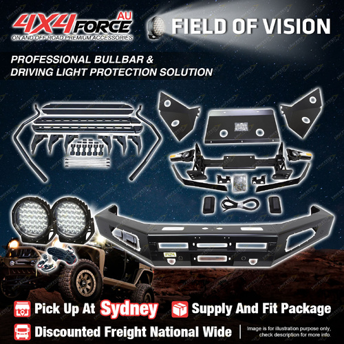 Ultimate Guard No Loop Bullbar Lights Side Steps for Toyota Landcruiser 200 SYD