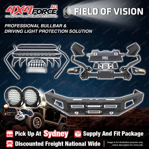Ultimate Guard Bullbar Lights Side Step for Toyota Landcruiser 200 16-21 SYD