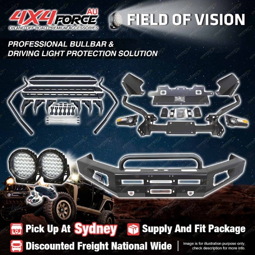 Safari Shield Bullbar Lights Side Steps for Toyota Landcruiser 200 16-21 SYD