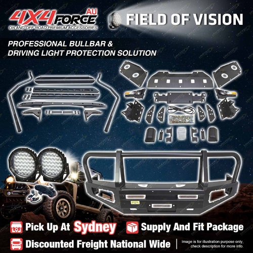 Premium Armor 3 Loop Bullbar Light Side Steps for Nissan Navara D40 06-11 SYD