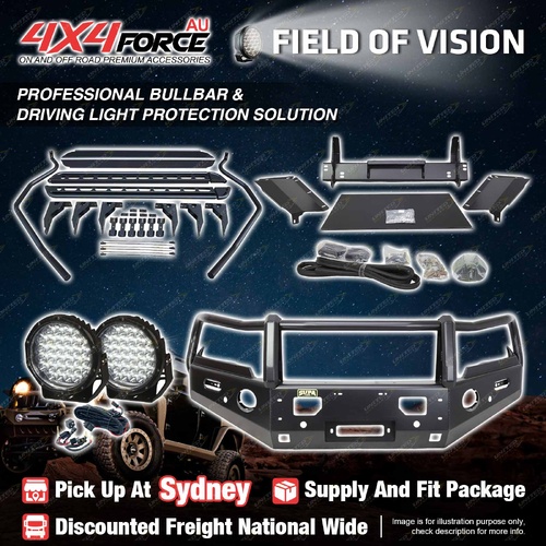 Armor Bullbar 3 Loop Guard Plate lights Side Steps for Mazda BT50 20-25 SYD