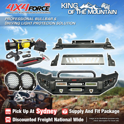Safari Shield Bullbar Guard Plate Light Winch for Isuzu D-MAX 12-16 SYD Stock
